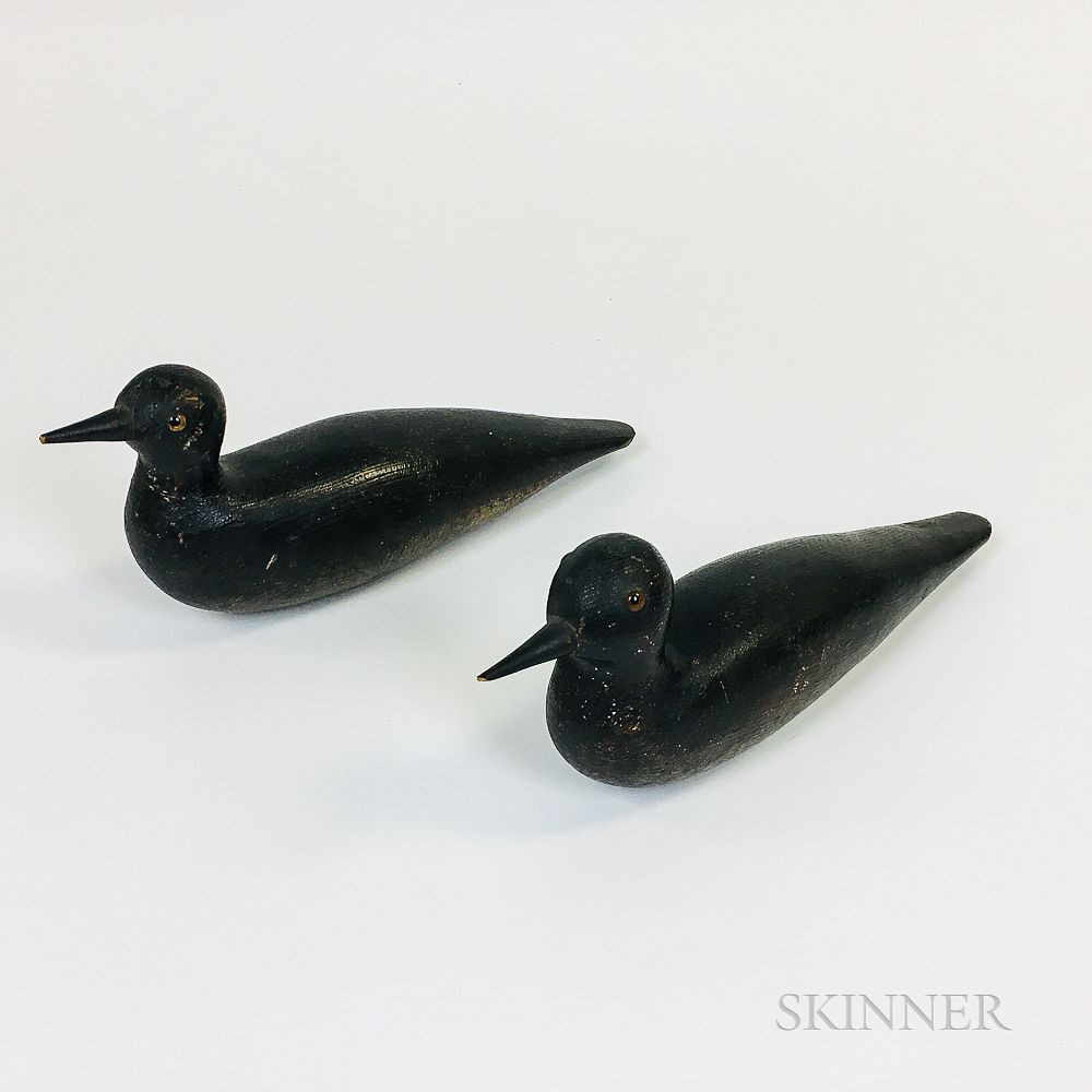 Appraisal: Pair of Carved Birds Pair of Carved Birds lg in