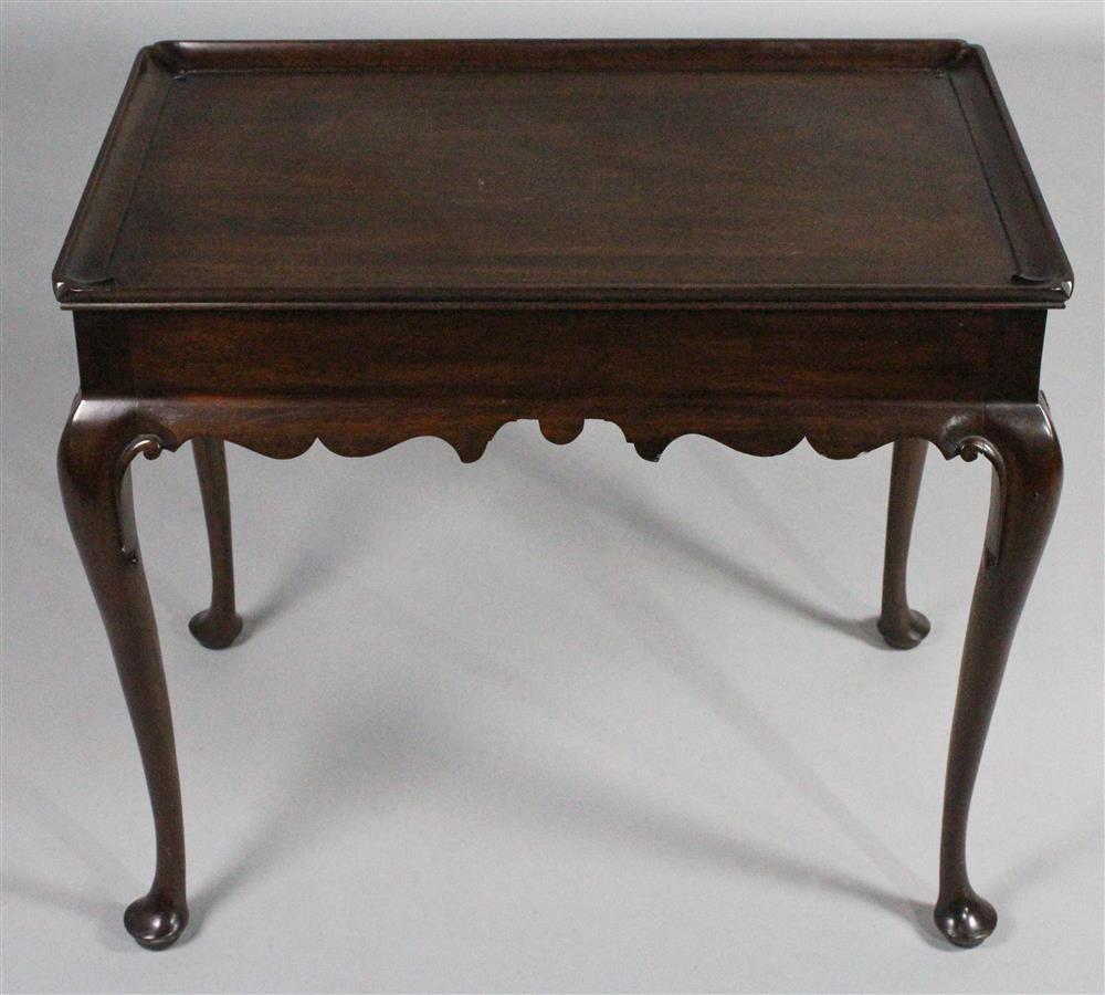 Appraisal: HENKEL HARRIS VIRGINIA GALLERIES QUEEN ANNE STYLE MAHOGANY TEA TABLE