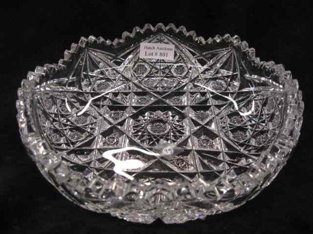 Appraisal: J Hoare Cut Glass Bowl brilliant period signed '' diameter