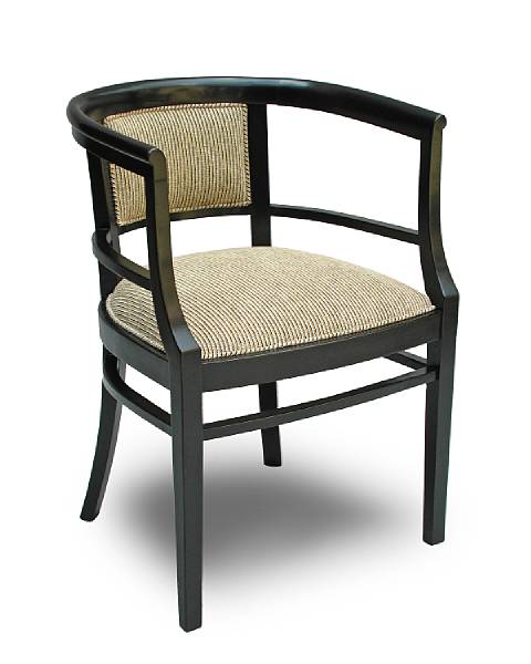 Appraisal: An Austrian Secessionist ebonized oak armchair circa The gently sloping