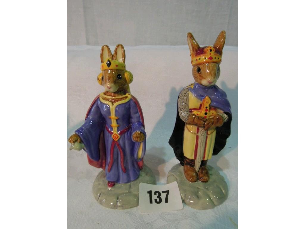 Appraisal: A pair of Royal Doulton Bunnykins figures from the Arthurian