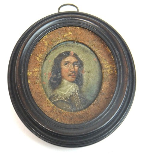 Appraisal: th century Continental School Portrait miniature of a young man