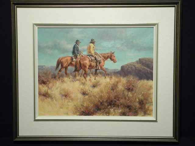 Appraisal: Harold Lyon Canadian b oil on canvas painting titled ''Douglas