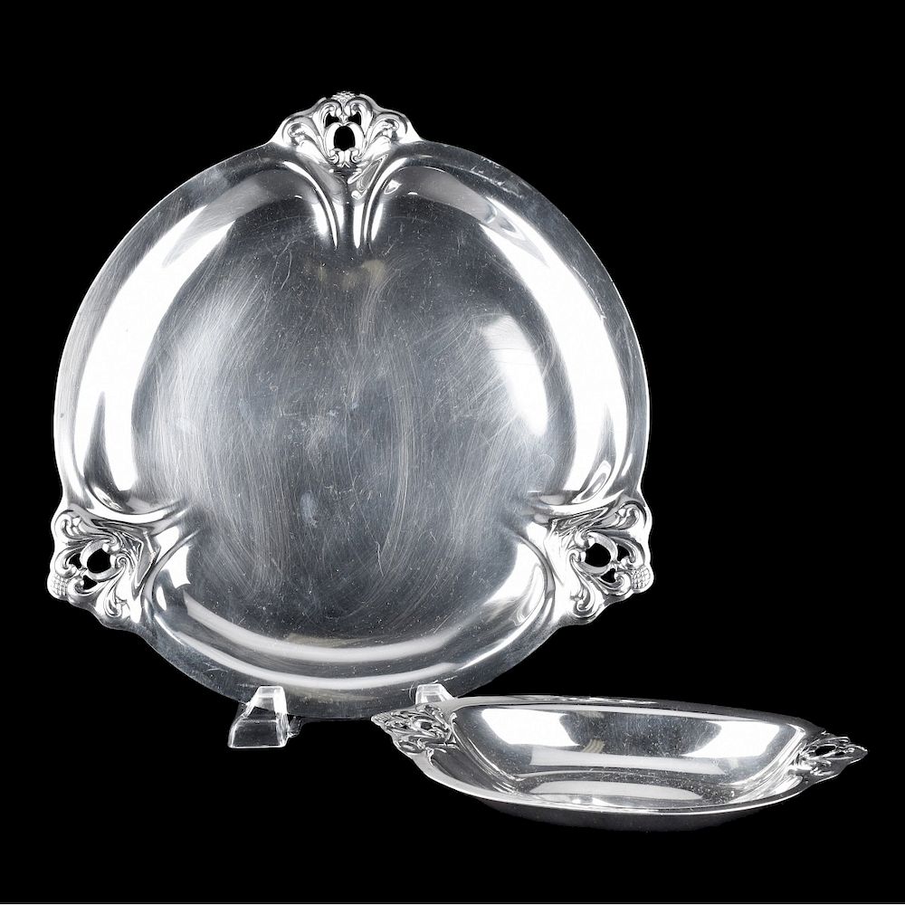 Appraisal: International Silver Co Sterling Dishes Two International Silver Co Sterling