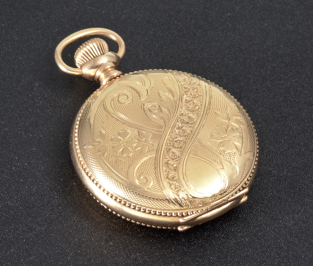 Appraisal: K YELLOW GOLD ILLINOIS HUNTER CASE POCKET WATCH Circa size