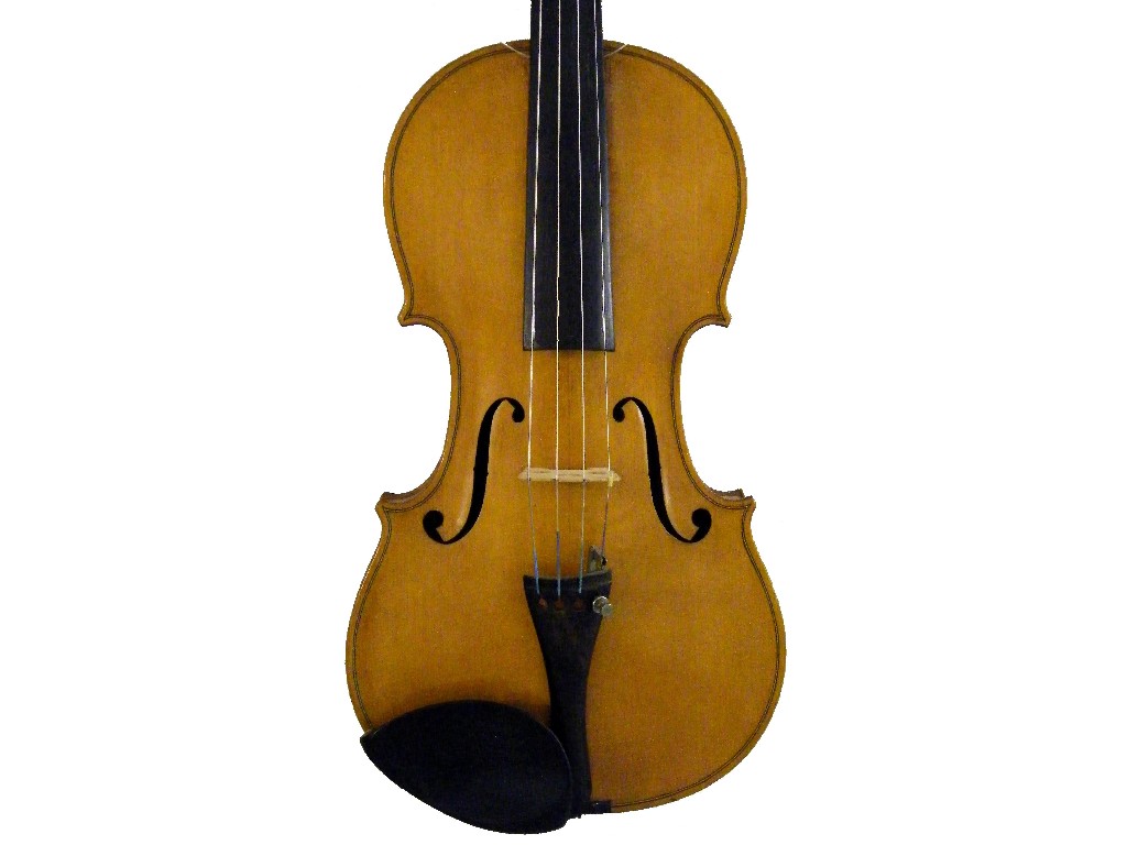 Appraisal: English violin by and labelled Frederic Weller Holmwood Surrey no