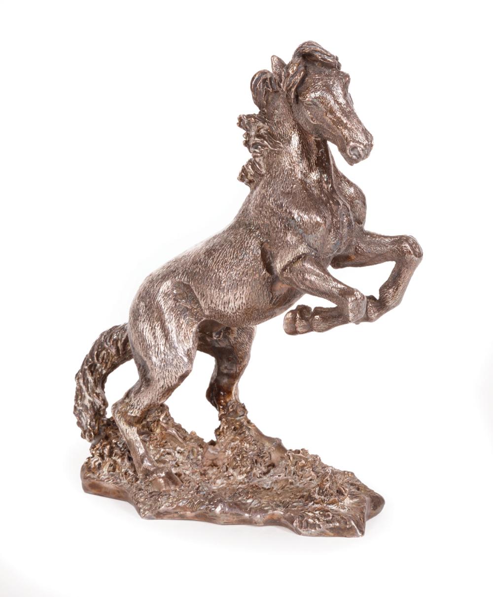 Appraisal: Isham Art Company Silver Clad Figure of a Mustang th