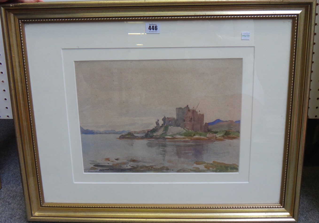 Appraisal: Alfred Edward Borthwick - Eilean Donan Castle watercolour signed and