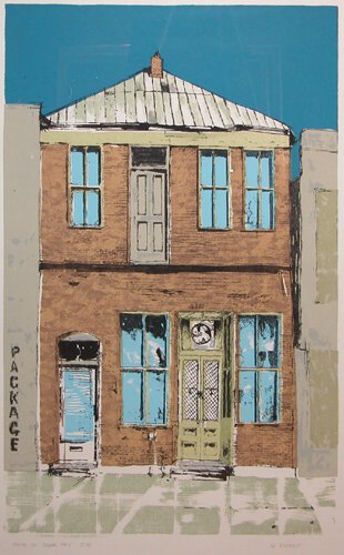 Appraisal: House in Cedar Key Ellipse Color Series Serigraph on Paper