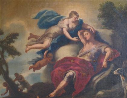 Appraisal: ITALIAN SCHOOL th century ENDYMION AND SELENE Oil on canvas