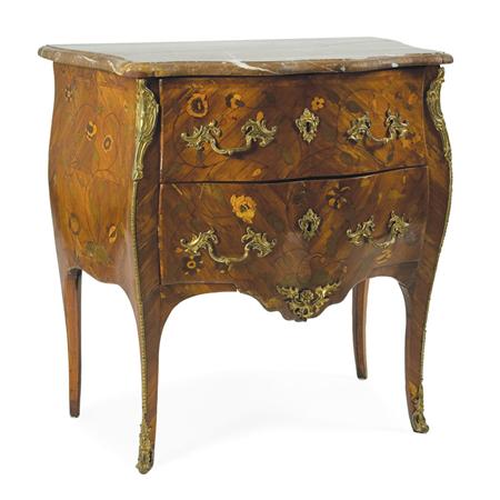 Appraisal: Louis XV Gilt-Bronze Mounted Tulipwood and Marquetry Commode Estimate -