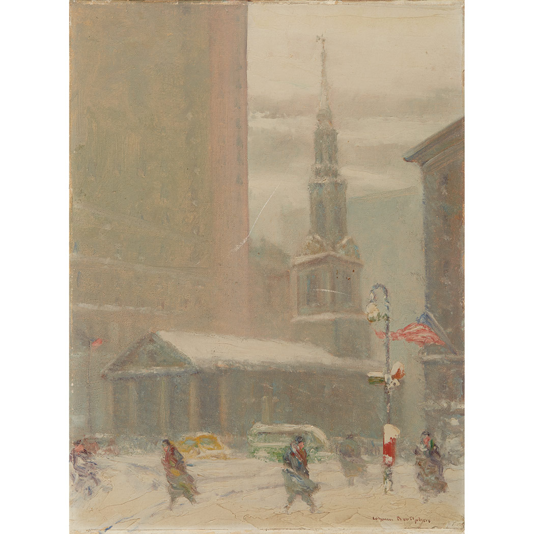 Appraisal: Johann Berthelsen American - St Paul's Chapel New York City