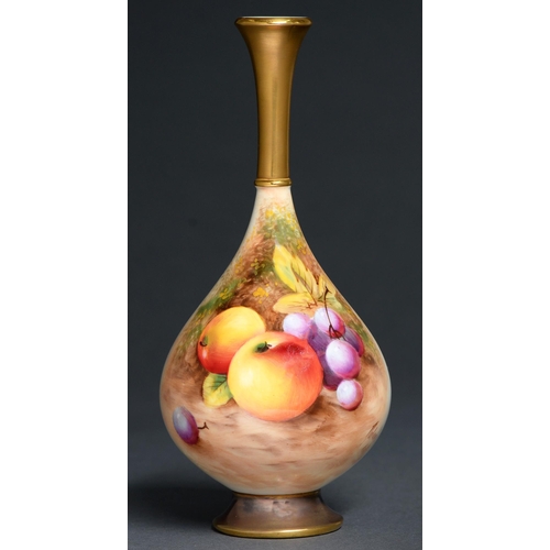 Appraisal: A Royal Worcester vase post painted by Roberts signed with