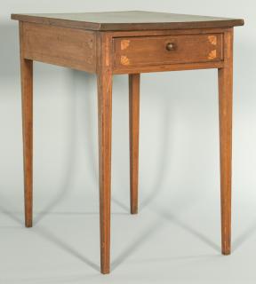 Appraisal: Federal Inlaid Side Table American Federal Hepplewhite inlaid work or