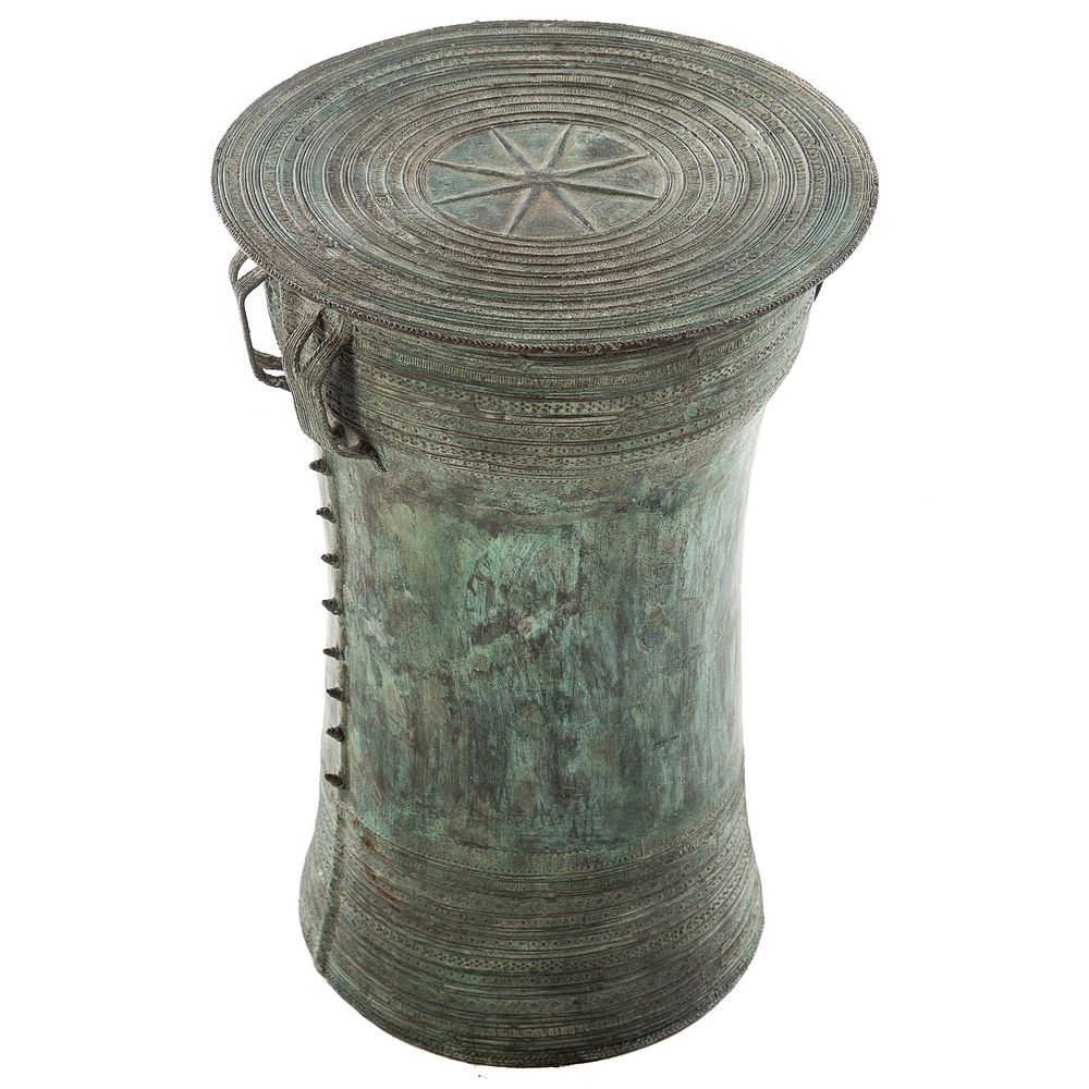 Appraisal: Chinese Bronze Rain Drum in H in Diam