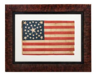 Appraisal: An American -Star Parade Flag circa - printed on cotton