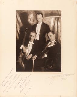 Appraisal: STANISLAVSKIY TRIO AUTOGRAPHED PHOTO STANISLAVSKIY TRIO AUTOGRAPHED PHOTO A SIGNED