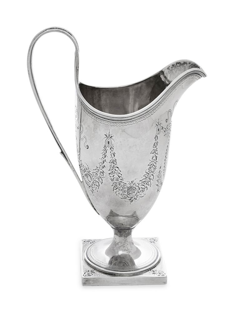 Appraisal: A George III Silver Creamer A George III Silver Creamer