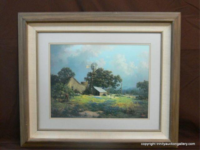 Appraisal: Windberg Memorable Springtide Framed Print issued in x paper print