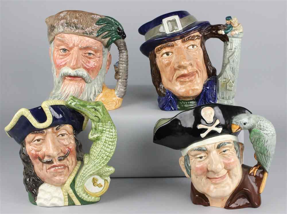 Appraisal: ROYAL DOULTON ADVENTURERS CHARACTER JUGS 'CAPTAIN HOOK' D copr Robinson