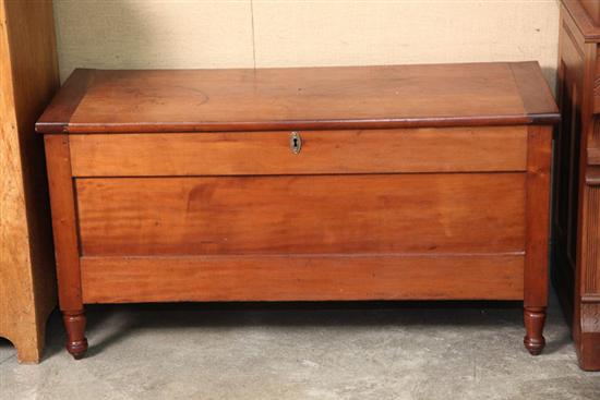 Appraisal: BLANKET CHEST Probably Ohio Cherry with paneled front and sides