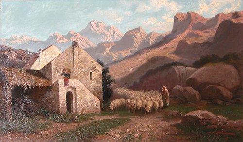 Appraisal: Artist Califano John Italian American - Title Shepherdess in the