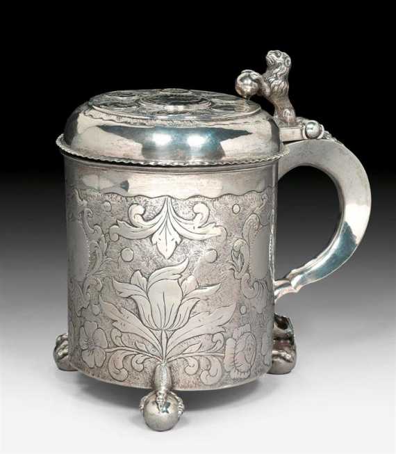 Appraisal: TANKARD WITH LID Norway late th - early th century