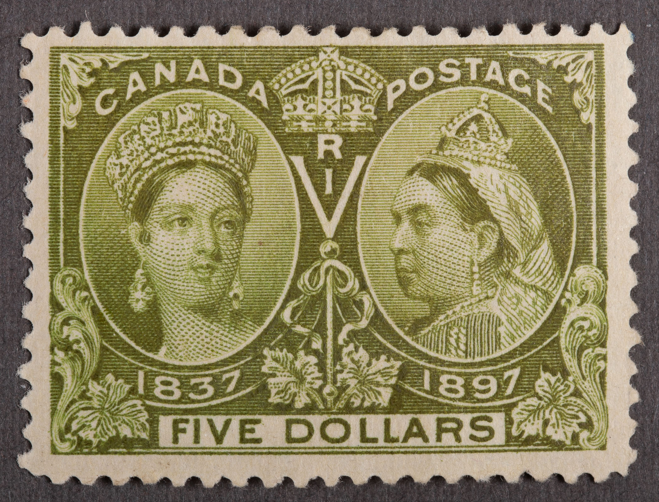 Appraisal: CANADA POSTAGE STAMP Scott MNH with some bending showing on