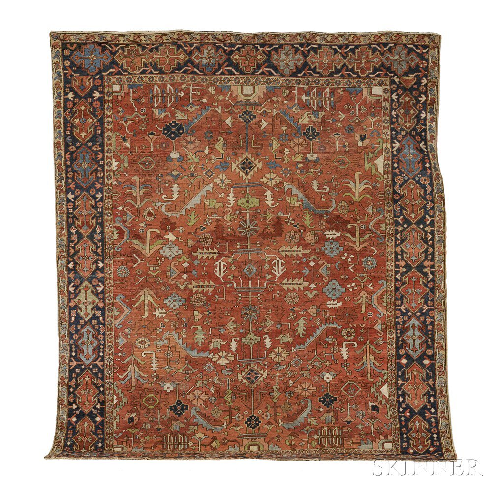 Appraisal: Goravan Heriz Carpet Northwest Persia early th century the terra-cotta