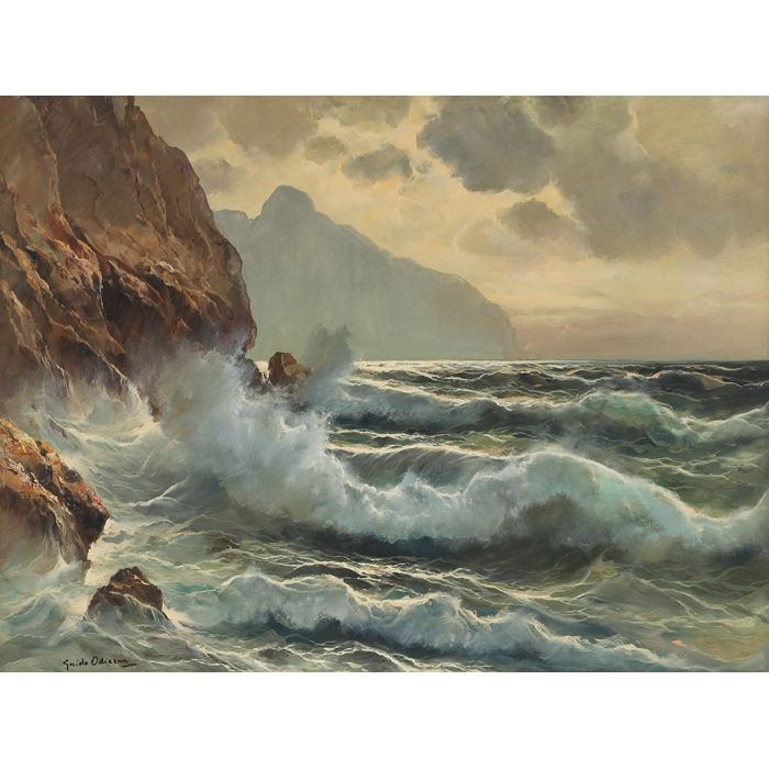 Appraisal: Guido Odierna Italian b Seascape c oil on canvas x