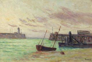 Appraisal: Painting Maximilien Luce Maximilien Luce French - Port Bretagne oil