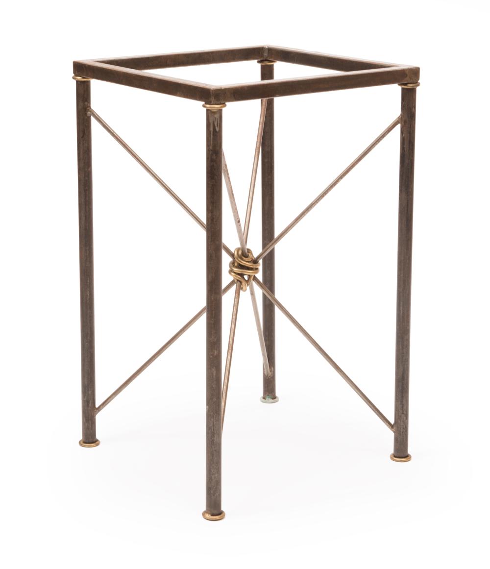 Appraisal: Mario Villa Nicaraguan New Orleans - Patinated Metal Side Table