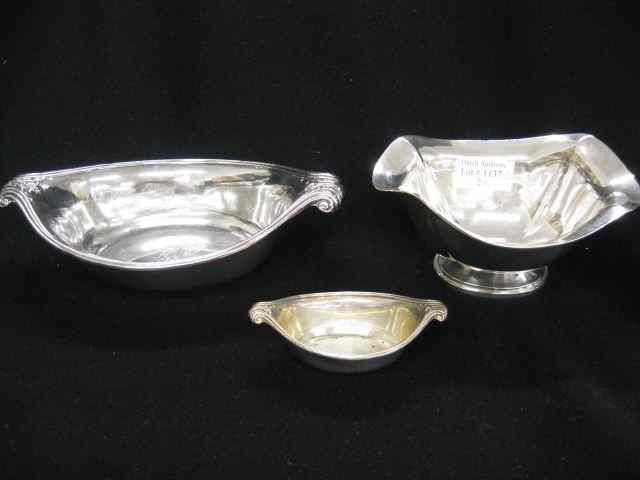 Appraisal: Sterling Silver Dishes largest '' x '' various makers typical