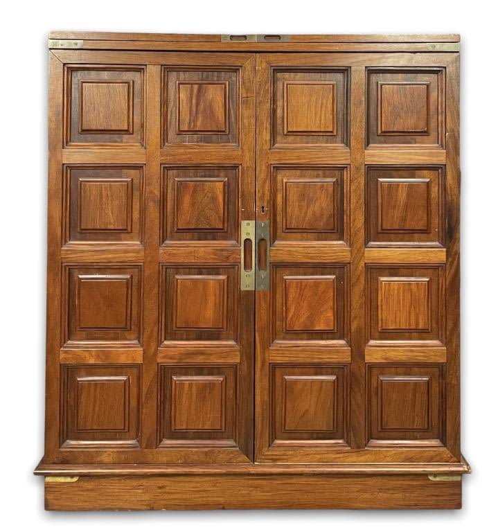 Appraisal: Vintage Walnut Art Deco Wood BarScuffs to finish where doors