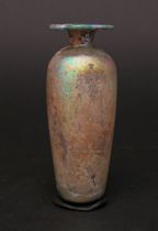 Appraisal: Iridescent Roman Glass Vase C A D A clear glass