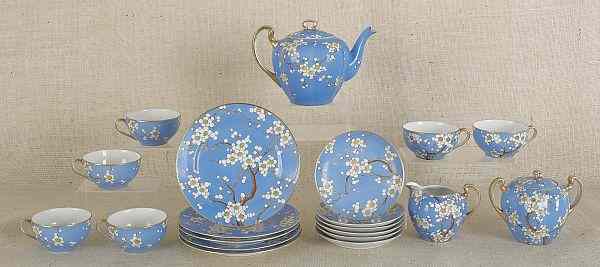 Appraisal: Porcelain tea service th c together with a Cico German