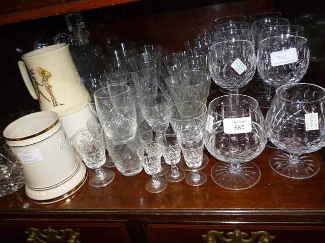 Appraisal: A QUANTITY OF WATERFORD STUART AND OTHER CRYSTAL GLASSWARE to