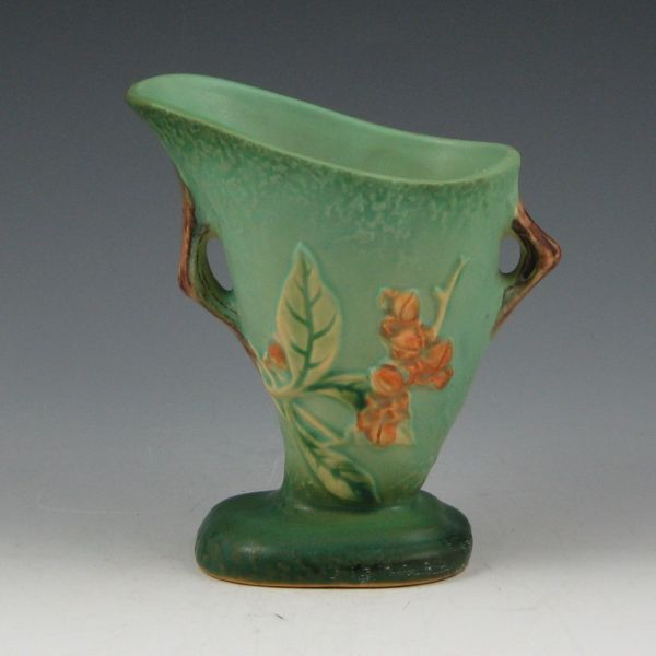 Appraisal: Roseville Bittersweet vase in green Marked Roseville USA - Mint