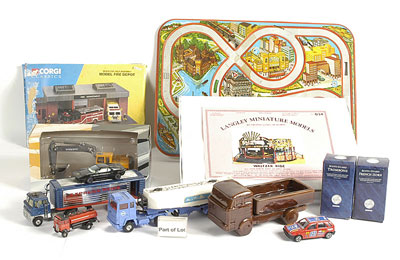 Appraisal: Cararama Corgi icon figures unboxed diecast and plastic A mixed