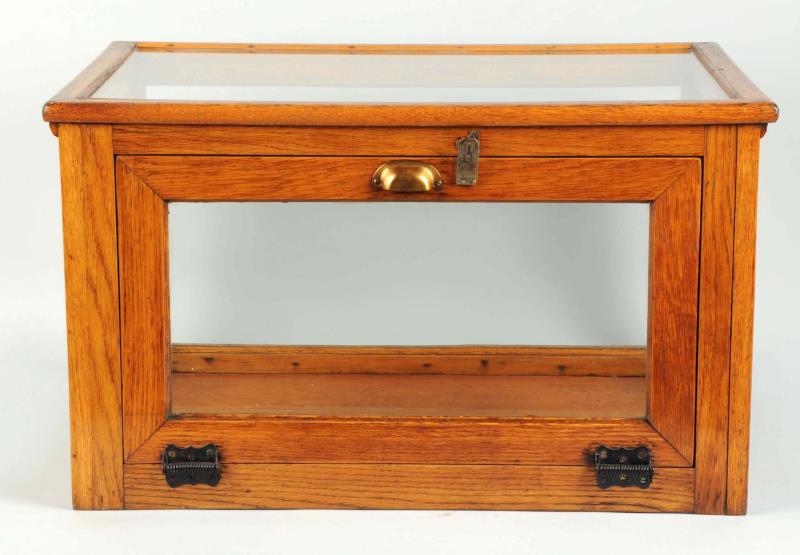 Appraisal: Wooden Display Case This countertop display case is in great