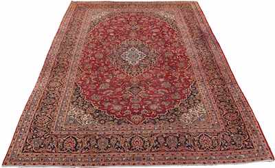 Appraisal: A Kashan Palace Size Persian Carpet Apprx '- x '-