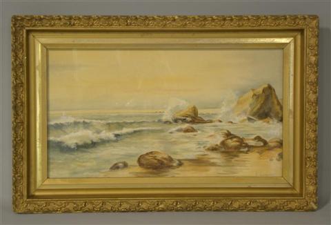 Appraisal: I LORANDI SEASCAPE Watercolor on paper x in sight Framed