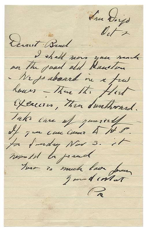 Appraisal: FDR Autograph Letter Signed As President Pa to His Son