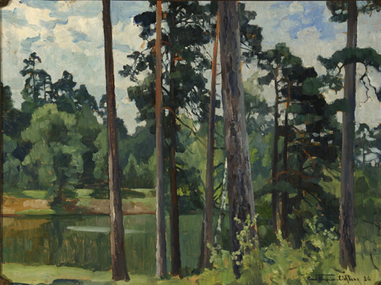 Appraisal: Carl Kayser-Eichberg German - A Woodland Pool and A River