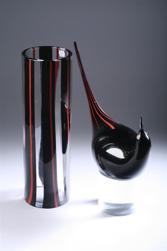 Appraisal: TWO PIECES SEGUSO ART GLASS signed Seguso A V for