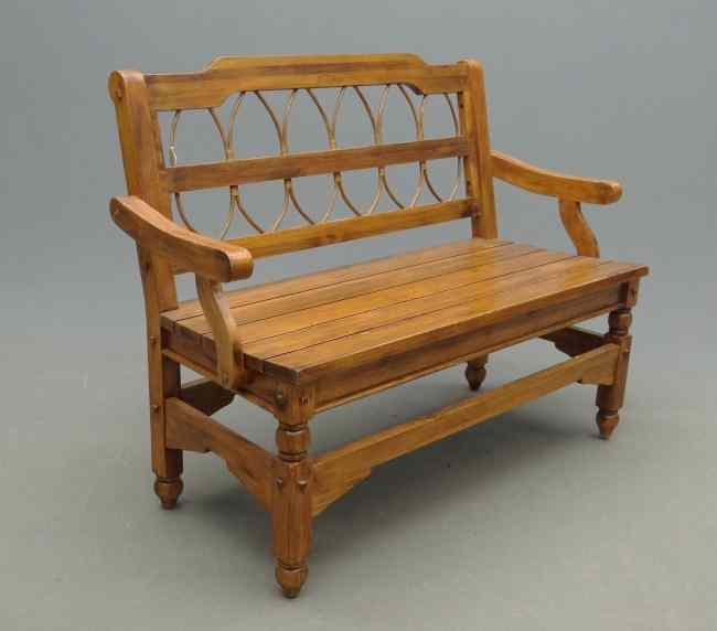 Appraisal: Contemporary bench '' W