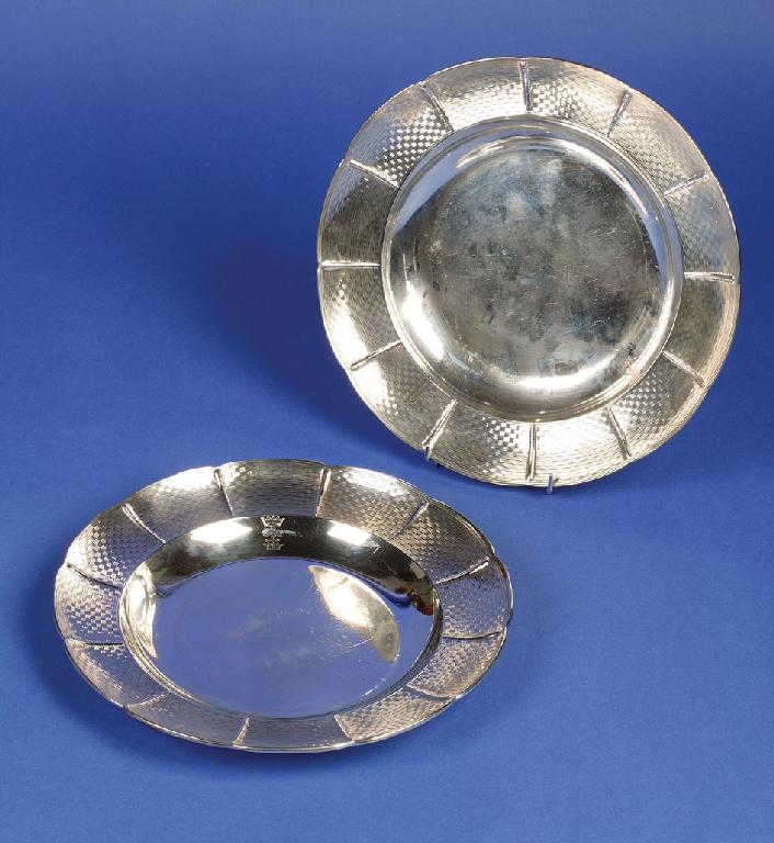 Appraisal: A PAIR OF VICTORIAN DISHES of shaped circular form with