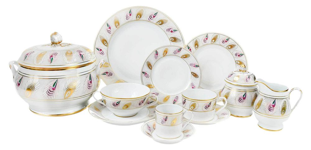 Appraisal: Le Tallec Tiffany Co Dinner Service for Ten French circa