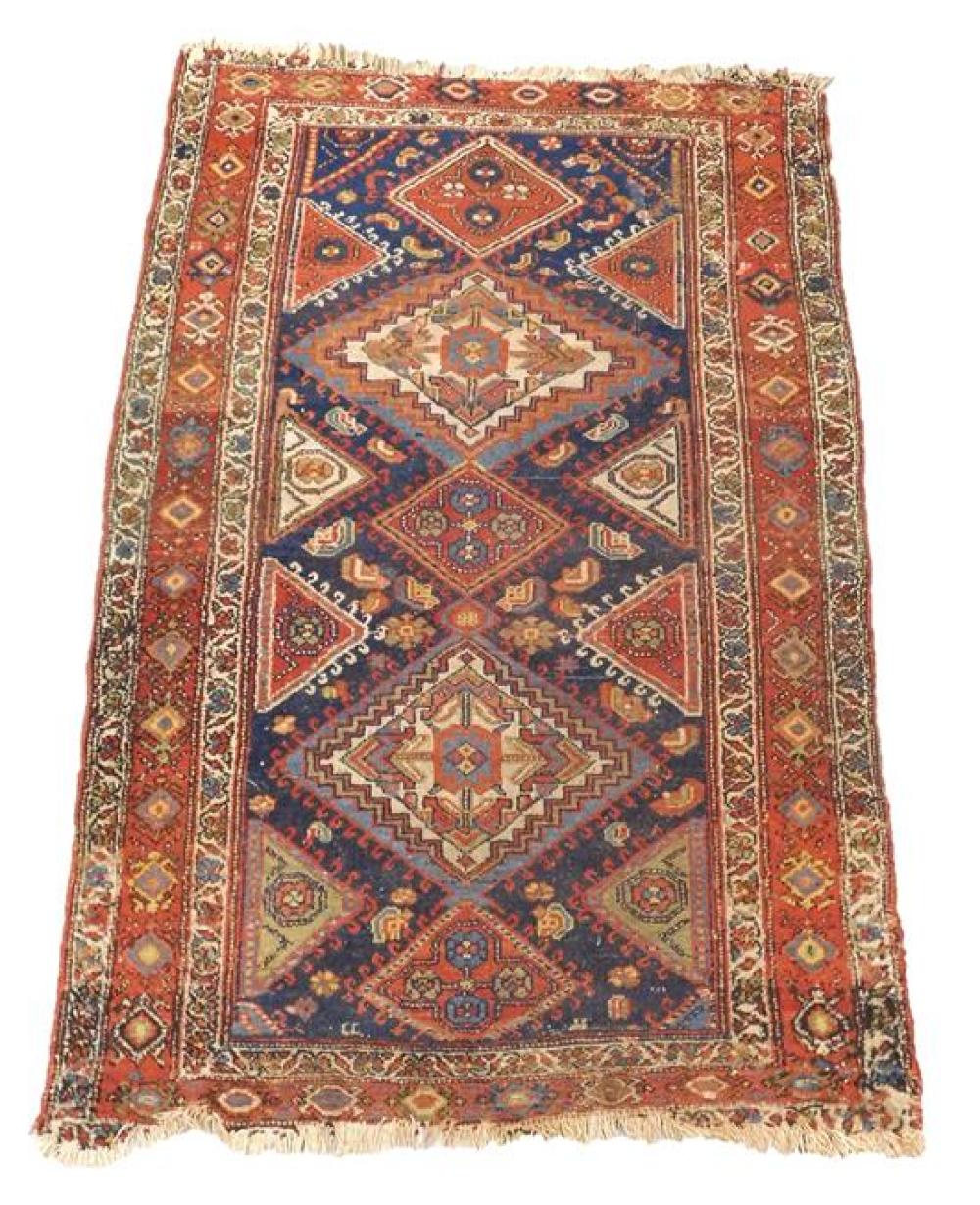 Appraisal: RUG Oriental scatter rug ' x ' hand-made wool two