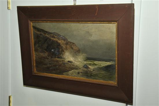 Appraisal: SEASCAPE PAINTING BY DORA G MCCOLLISTER OHIO - Oil on